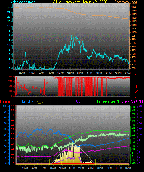 24 Hour Graph for Day 21