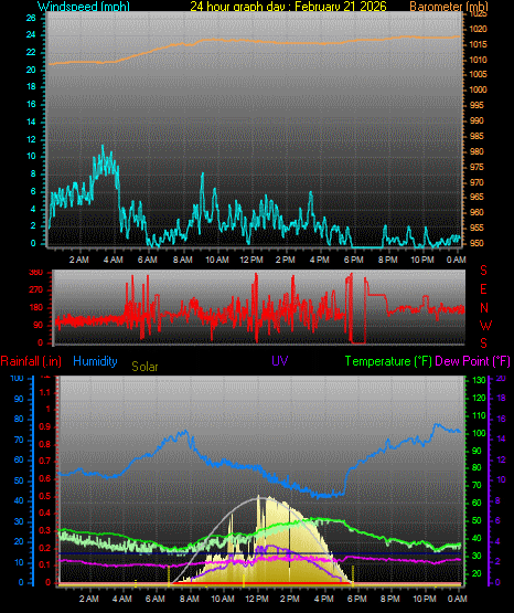 24 Hour Graph for Day 21