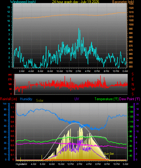 24 Hour Graph for Day 19