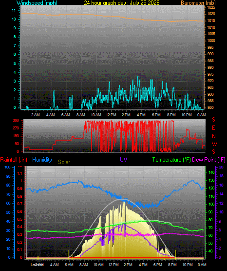 24 Hour Graph for Day 25