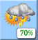 Thursday: Patchy fog and a slight chance of showers and thunderstorms before 7am, then patchy fog and showers and thunderstorms. Partly sunny, with a high near 80. Northeast wind 0 to 3 mph. Chance of precipitation is 80%. New rainfall amounts between a tenth and quarter of an inch possible. Thursday: Patchy Fog