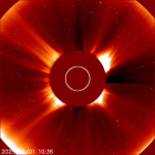 Latest LASCO C2 image of the Sun