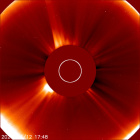 Latest LASCO C2 image of the Sun
