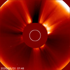 Latest LASCO C2 image of the Sun