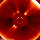 Latest LASCO C2 image of the Sun
